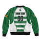 Custom Zimbabwe Rugby 3rd Africa Cup Sleeve Zip Bomber Jacket The Sables Back-to-Back Champions
