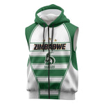 Custom Zimbabwe Rugby 3rd Africa Cup Sleeveless Zip Hoodie The Sables Back-to-Back Champions