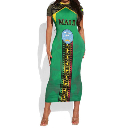 Mali Short Sleeve Bodycon Dress Mali ka Fasojamana LT01