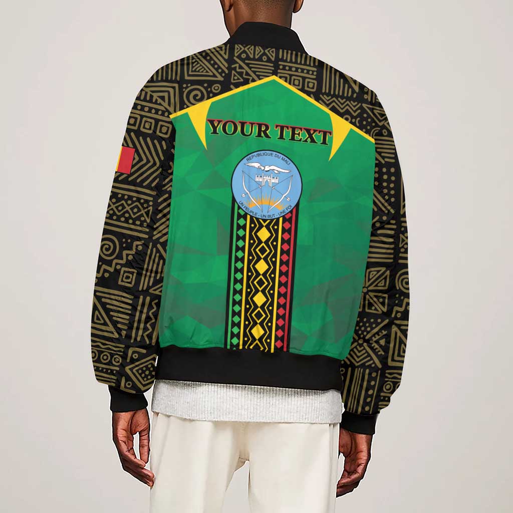 Mali Sleeve Zip Bomber Jacket Mali ka Fasojamana