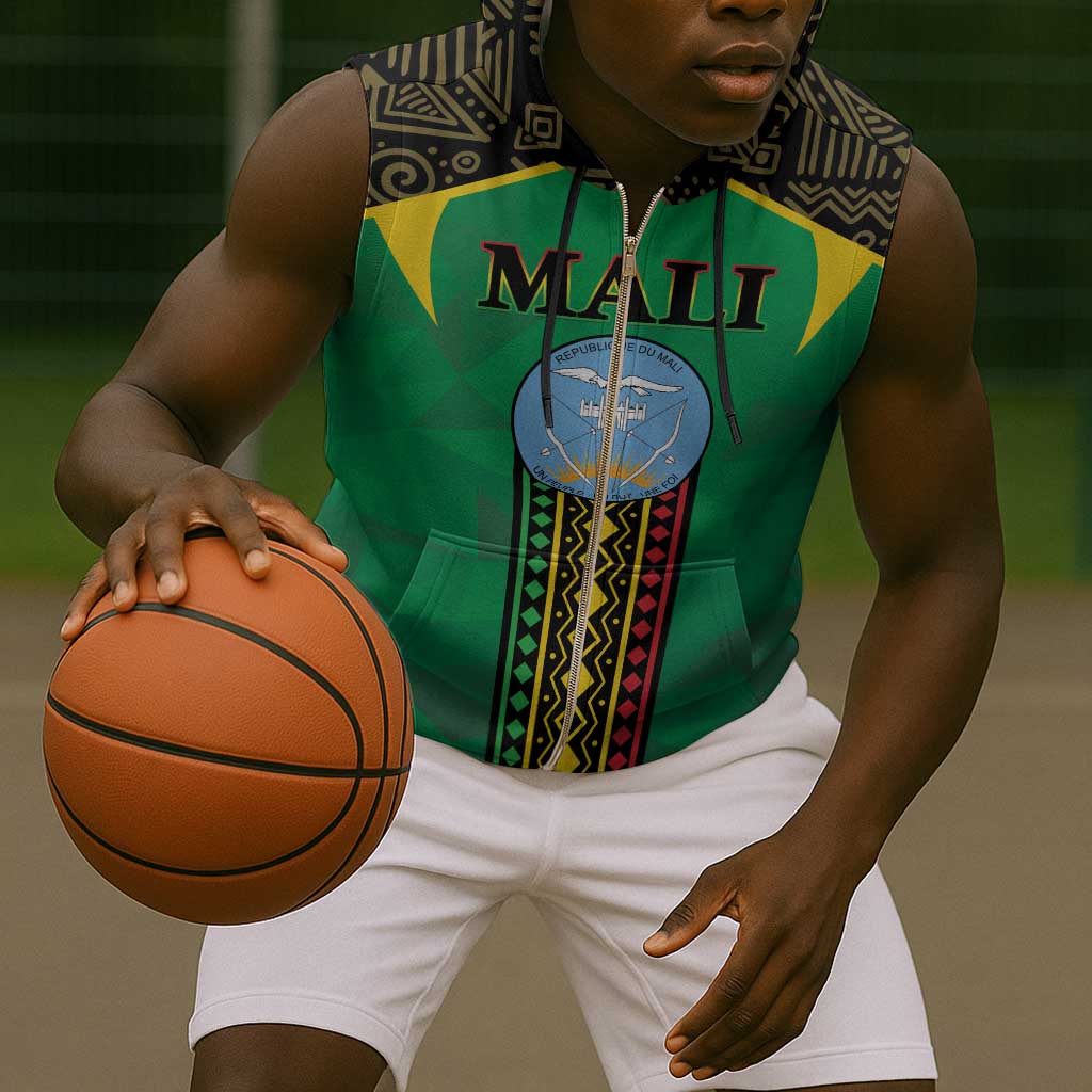 Mali Sleeveless Zip Hoodie Mali ka Fasojamana - African Pride