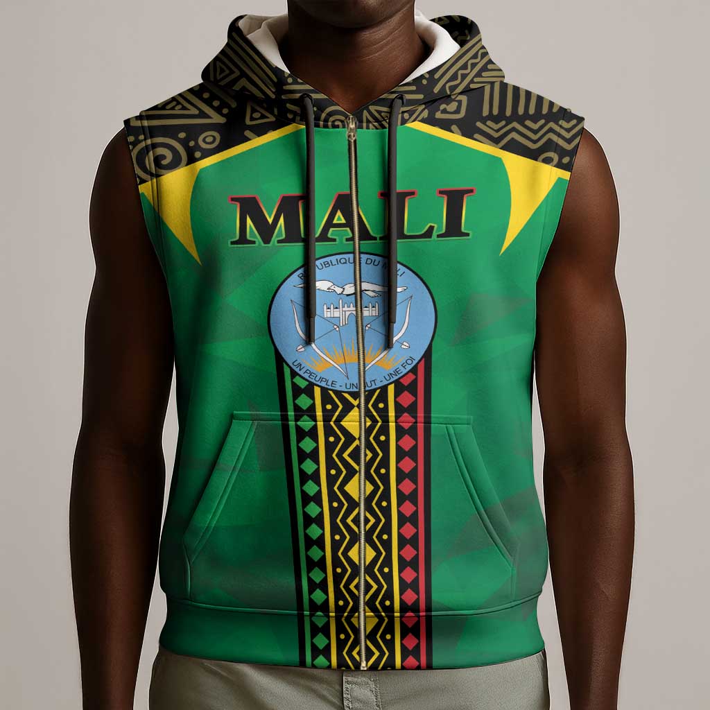 Mali Sleeveless Zip Hoodie Mali ka Fasojamana - African Pride