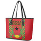 Guinea-Bissau Leather Tote Bag Unidade Luta Progresso
