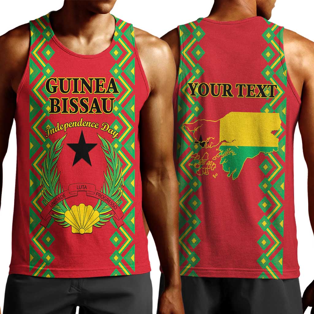 Guinea-Bissau Men Tank Top Unidade Luta Progresso