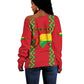 Guinea-Bissau Off Shoulder Sweater Unidade Luta Progresso