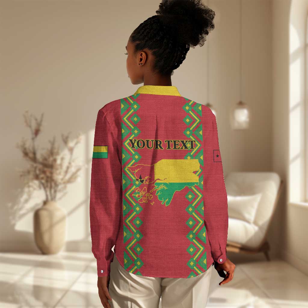 Guinea-Bissau Women Casual Shirt Unidade Luta Progresso LT01