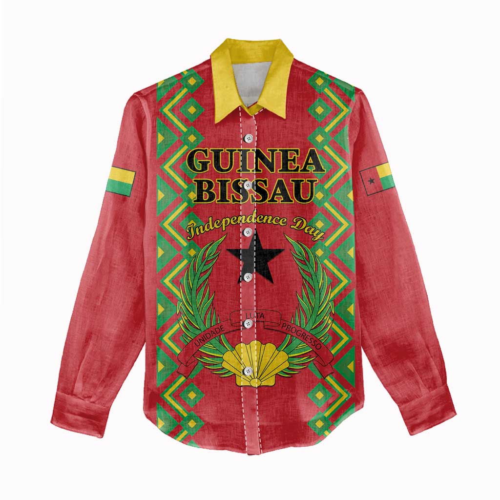 Guinea-Bissau Women Casual Shirt Unidade Luta Progresso LT01