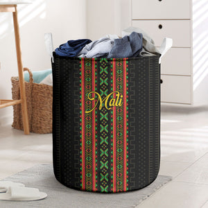 Mali Bogolanfini African Pattern Laundry Basket