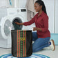 Mali Bogolanfini African Pattern Laundry Basket
