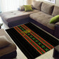 Mali Bogolanfini African Pattern Area Rug