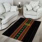 Mali Bogolanfini African Pattern Area Rug