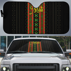 Mali Bogolanfini African Pattern Auto Sun Shade