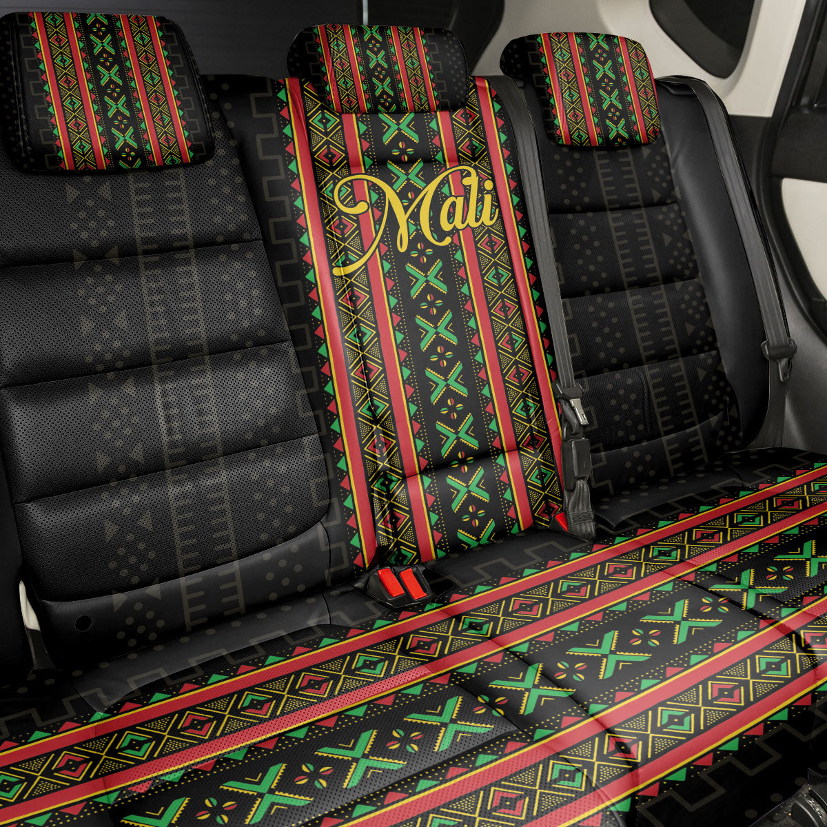 Mali Bogolanfini African Pattern Back Car Seat Cover