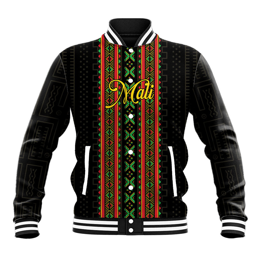 Personalized Mali Bogolanfini African Pattern Baseball Jacket
