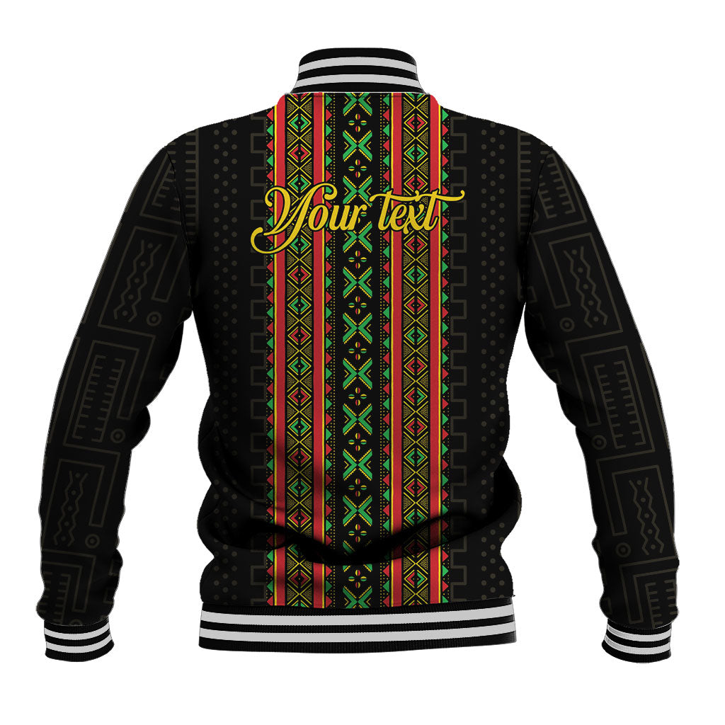 Personalized Mali Bogolanfini African Pattern Baseball Jacket