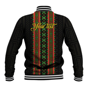 Personalized Mali Bogolanfini African Pattern Baseball Jacket