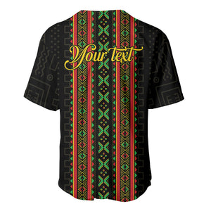 Personalized Mali Bogolanfini African Pattern Baseball Jersey