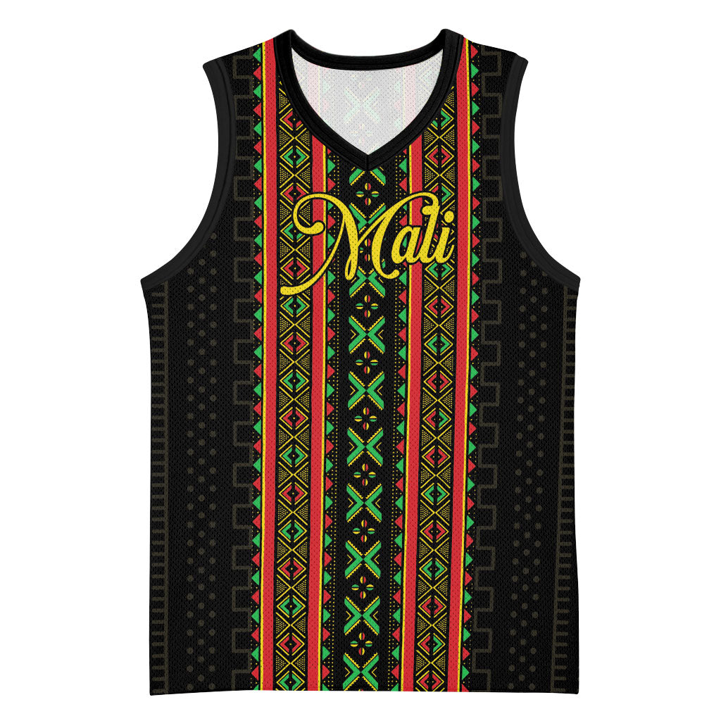 Personalized Mali Bogolanfini African Pattern Basketball Jersey