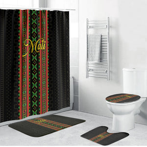 Mali Bogolanfini African Pattern Bathroom Set