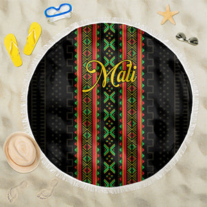 Mali Bogolanfini African Pattern Beach Blanket