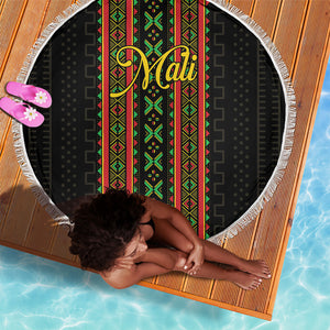 Mali Bogolanfini African Pattern Beach Blanket