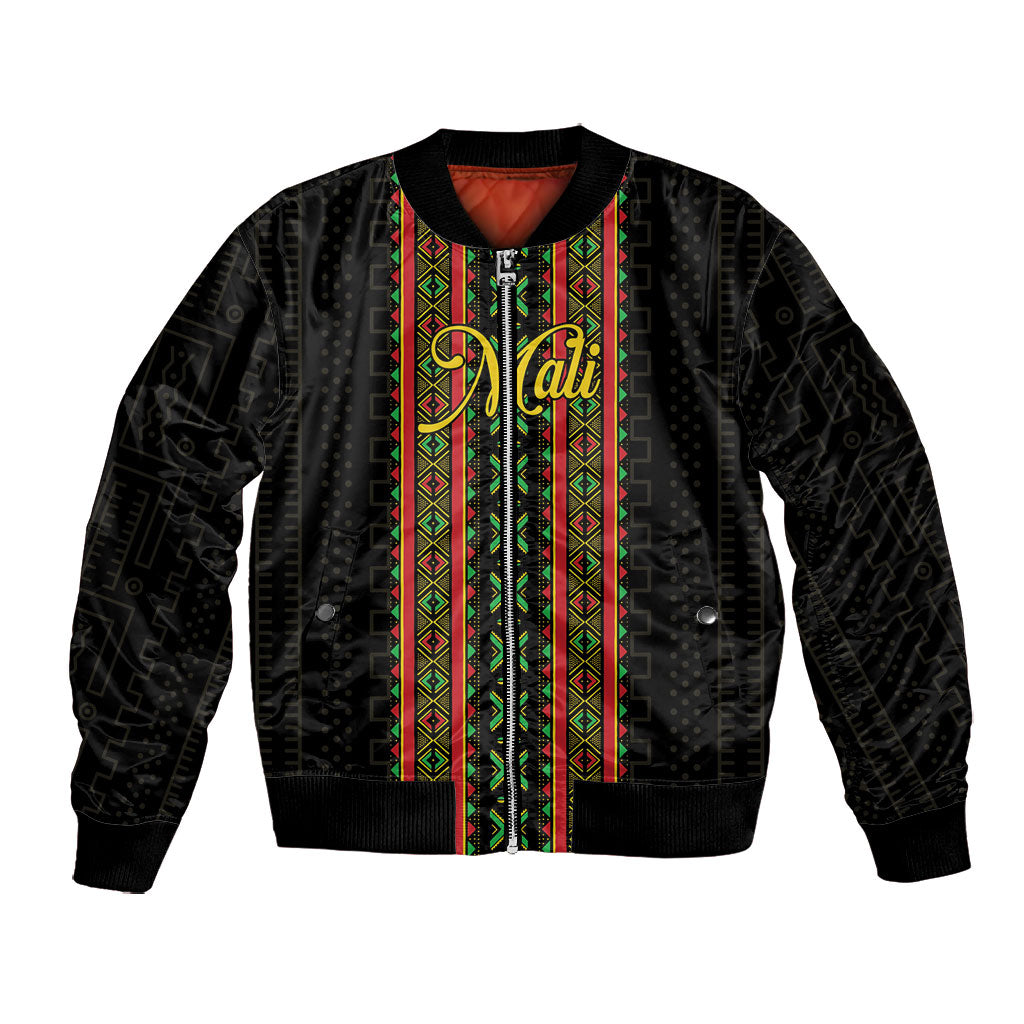 Personalized Mali Bogolanfini African Pattern Bomber Jacket