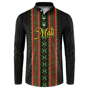 Personalized Mali Bogolanfini African Pattern Button Sweatshirt