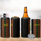 Personalized Mali Bogolanfini African Pattern 4 in 1 Can Cooler Tumbler