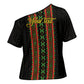 Personalized Mali Bogolanfini African Pattern Cross Shoulder Shirt