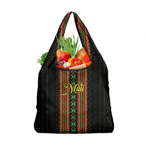 Mali Bogolanfini African Pattern Grocery Bag