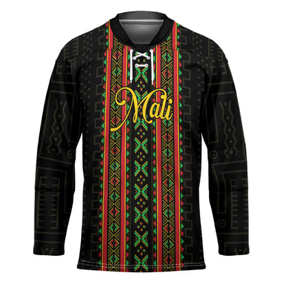 Personalized Mali Bogolanfini African Pattern Hockey Jersey