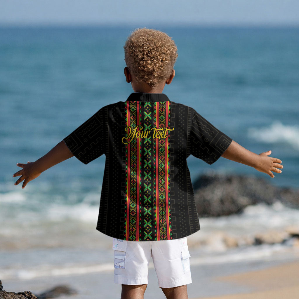 Personalized Mali Bogolanfini African Pattern Kid Hawaiian Shirt