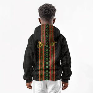Personalized Mali Bogolanfini African Pattern Kid Hoodie