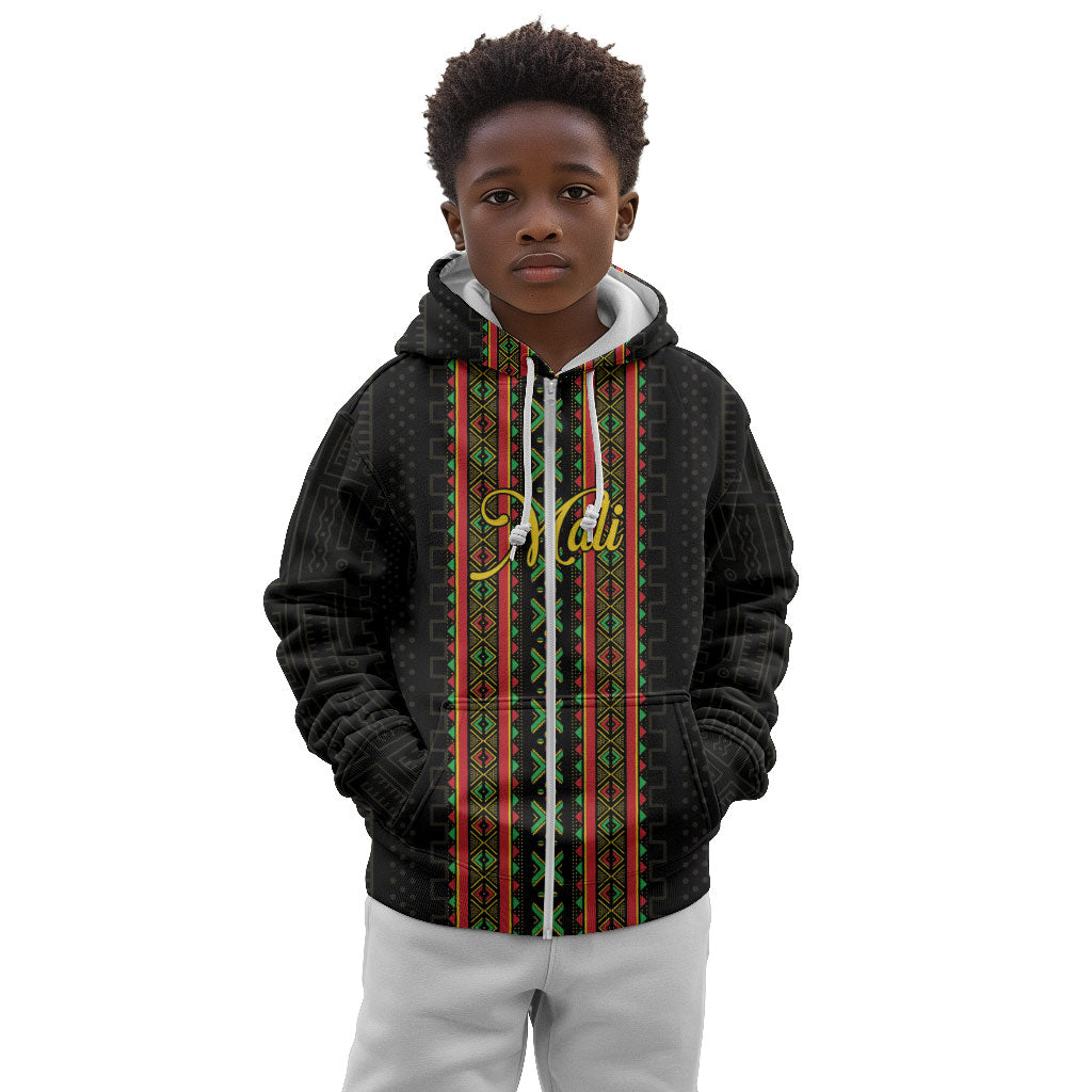 Personalized Mali Bogolanfini African Pattern Kid Hoodie