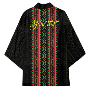 Personalized Mali Bogolanfini African Pattern Kimono