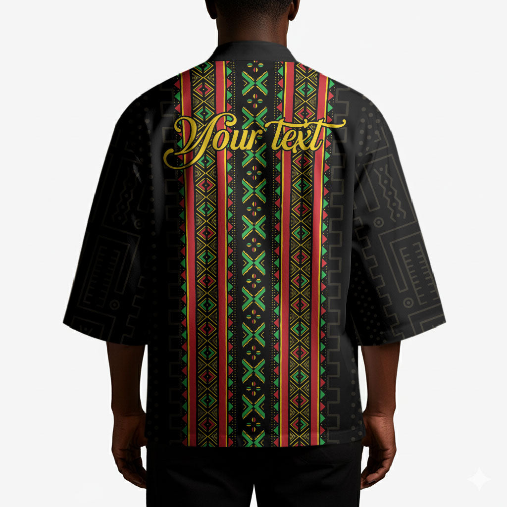 Personalized Mali Bogolanfini African Pattern Kimono