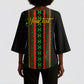 Personalized Mali Bogolanfini African Pattern Kimono Sleeve Blouse