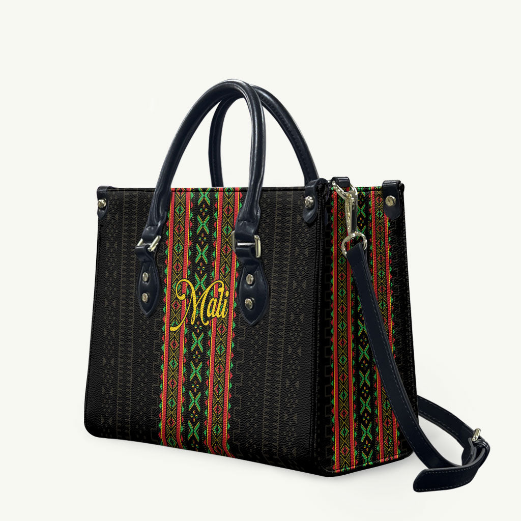 Mali Bogolanfini African Pattern Leather Bag