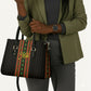 Mali Bogolanfini African Pattern Leather Bag