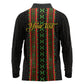 Personalized Mali Bogolanfini African Pattern Long Sleeve Polo Shirt