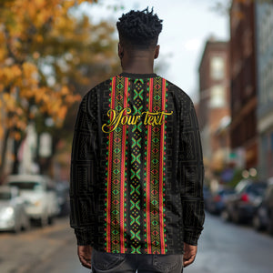 Personalized Mali Bogolanfini African Pattern Long Sleeve Shirt