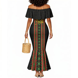 Personalized Mali Bogolanfini African Pattern Mermaid Dress