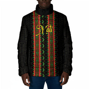 Personalized Mali Bogolanfini African Pattern Padded Jacket