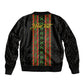 Personalized Mali Bogolanfini African Pattern Sleeve Zip Bomber Jacket