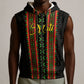 Personalized Mali Bogolanfini African Pattern Sleeveless Zip Hoodie