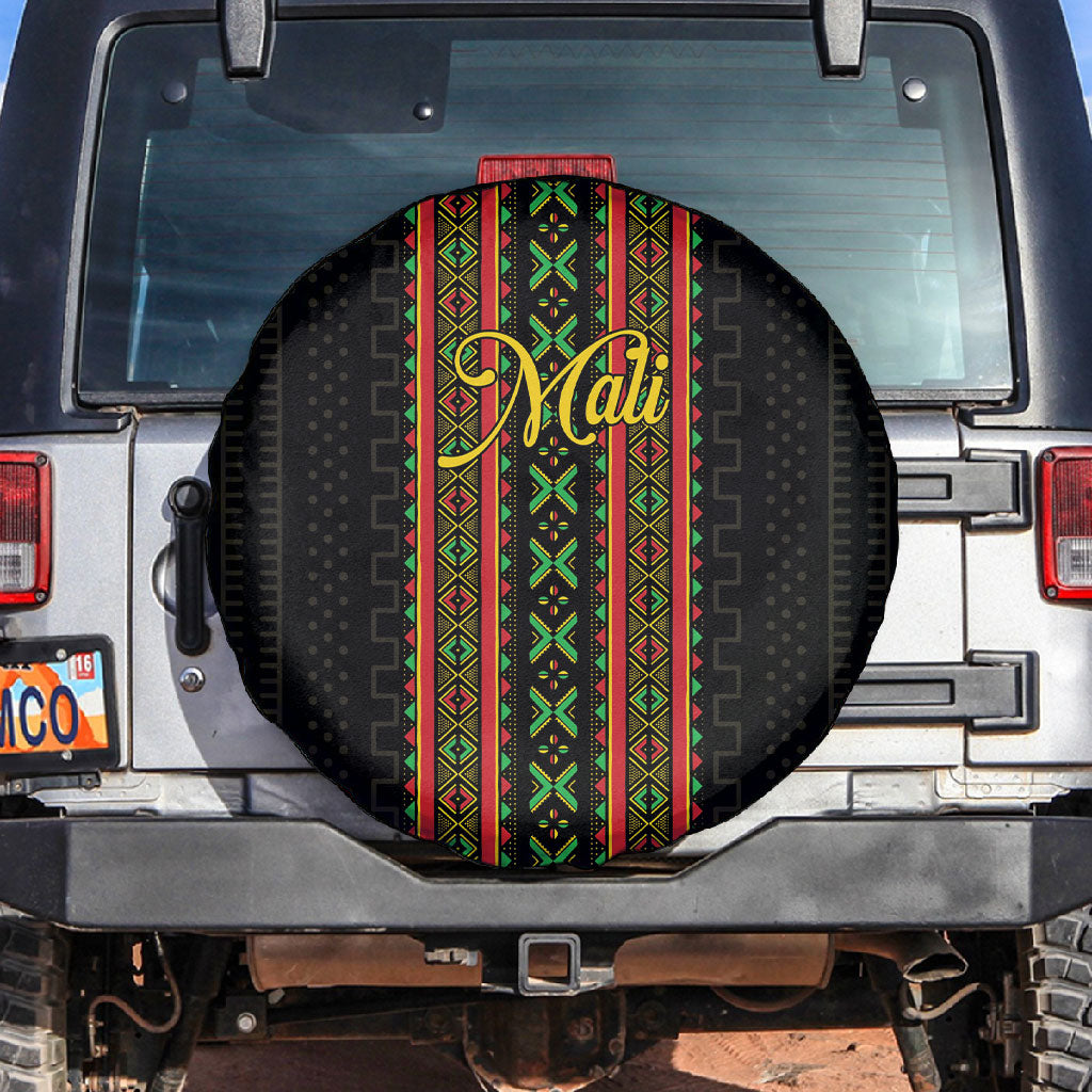 Mali Bogolanfini African Pattern Spare Tire Cover
