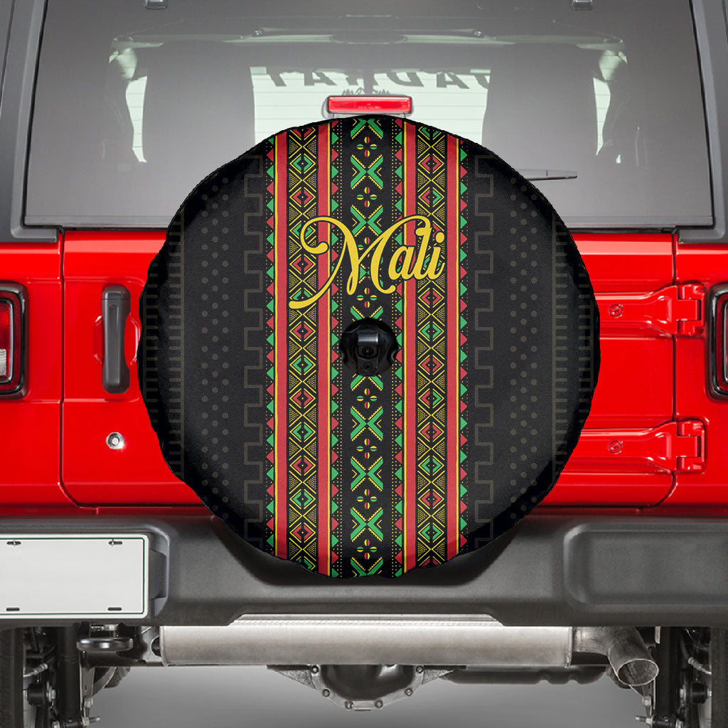 Mali Bogolanfini African Pattern Spare Tire Cover