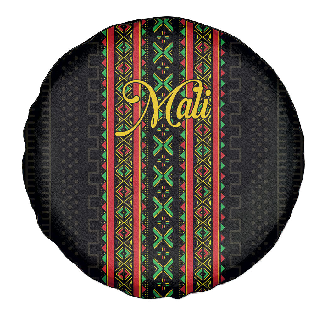Mali Bogolanfini African Pattern Spare Tire Cover