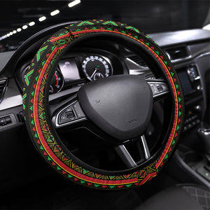 Mali Bogolanfini African Pattern Steering Wheel Cover