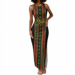 Personalized Mali Bogolanfini African Pattern Tank Maxi Dress